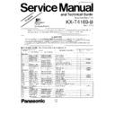 Panasonic KX-T4169-B Simplified Service Manual
