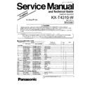 Panasonic KX-T4310-W Simplified Service Manual