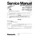 kx-t4500-b, kx-t4500-w service manual / supplement