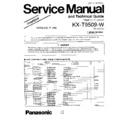 Panasonic KX-T9509-W Simplified Service Manual