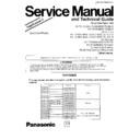 Panasonic KX-TC100-B (serv.man2) Service Manual / Supplement
