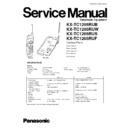 kx-tc1205rub, kx-tc1205ruw, kx-tc1205rus, kx-tc1205ruf service manual