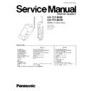 Panasonic KX-TC1400B, KX-TC1400W Service Manual