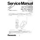 kx-tc1405cb, kx-tc1405cw simplified service manual
