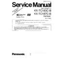 Panasonic KX-TC183C-B, KX-TC187C-B Simplified Service Manual