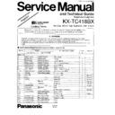 kx-tc418bx simplified service manual