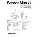 kx-tc905-w service manual