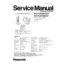 Panasonic KX-TCD287UAT, KX-TCA128UAT Service Manual