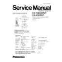 Panasonic KX-TCD420RUT, KX-A142RUT Service Manual