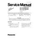 Panasonic KX-TCD566UAS, KX-TCA158UAS (serv.man2) Service Manual / Supplement