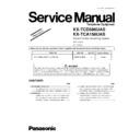 Panasonic KX-TCD586UAS, KX-TCA158UAS (serv.man2) Service Manual / Supplement