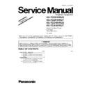 Panasonic KX-TCD815RUSKX-TCD815RUT, KX-TCD181RUS, KX-TCA181RUT Service Manual / Supplement