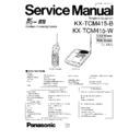 kx-tcm415-b, kx-tcm415-w service manual