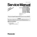 Panasonic KX-TG1105RUJ, KX-TG1105RUM, KX-TG1106RUM, KX-TGA110RUJ, KX-TGA110RUM (serv.man2) Service Manual / Supplement