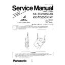 kx-tg2505bxb, kx-tg2505bxf simplified service manual