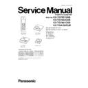 kx-tg7851cab, kx-tg7852cab, kx-tg7861cab, kx-tga785rub service manual