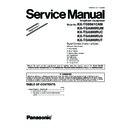 Panasonic KX-TG8041CAM, KX-TGA800RUM, KX-TGA800RUC, KX-TGA800RUS, KX-TGA800RUT (serv.man4) Service Manual Supplement