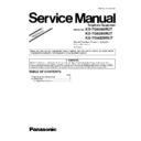 Panasonic KX-TG8286RUT, KX-TG8285RUT, KX-TGA828RUT Service Manual / Supplement