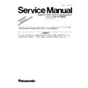 Panasonic KX-TGF320UC Service Manual / Supplement