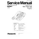 kx-ts21-w service manual