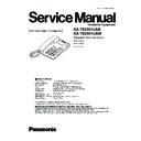Panasonic KX-TS2351UAB, KX-TS2351UAW Service Manual