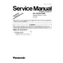 Panasonic KX-TS2361UAW Service Manual / Supplement