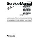 Panasonic KX-TS2362UA, KX-TS2362RU, KX-TS2363UA, KX-TS2363RU, KX-TS2365UA, KX-TS2365RU Service Manual / Supplement