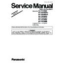Panasonic KX-TS2382RU, KX-TS2382UA Service Manual / Supplement