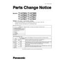 Panasonic TY-42TM6A, TY-42TM6B, TY-42TM6D, TY-42TM6G, TY-42TM6P, TY-42TM6V, TY-42TM6Y, TY-42TM6Z Service Manual / Parts change notice