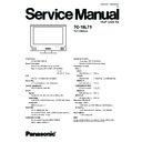Panasonic TC-15LT1 Service Manual