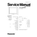 Panasonic TC-21GX10TS Service Manual