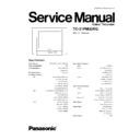 Panasonic TC-21PM30RQ Service Manual