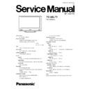 Panasonic TC-22LT1 Service Manual