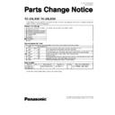 Panasonic TC-23LX50, TC-23LE50 Service Manual / Parts change notice