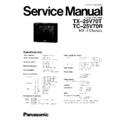 tc-25v70r, tx-25v70t service manual