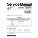 Panasonic TC-51P100G, TX-51P100X Service Manual / Supplement