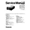 Panasonic TC-LT1X, TC-LT1C, TC-LT1N Service Manual