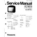 Panasonic TC-W21S Service Manual