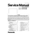 Panasonic TH-42LF20W, TH-47LF20W Service Manual