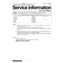 Panasonic TH-43LFE8E, TH-48LFE8E, TH-55LFE8E, TH-65LFE8E, TH-43LFE8C, TH-48LFE8C, TH-55LFE8C, TH-65LFE8C Service Manual / Other