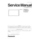 Panasonic TH-80BF1U, TH-80BF1W, TH-80BF1E Service Manual