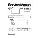 Panasonic TH-98LQ70LU, TH-98LQ70LW, TH-98LQ70LC Simplified Service Manual