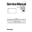 th-98lq70u, th-98lq70w, th-98lq70c service manual