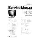 Panasonic TX-14X2T, TC-14X2 Service Manual