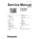 Panasonic TX-20LB5F, G, TX-20LB5P, G Service Manual