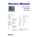 Panasonic TX-21AP1P Service Manual