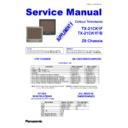Panasonic TX-21CK1F, TX-21CK1B Service Manual / Supplement