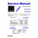Panasonic TX-21CK1F Service Manual / Supplement