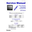 Panasonic TX-21CK1P, TX-21CK1B Service Manual / Supplement