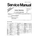 Panasonic TX-21F2T Service Manual / Supplement